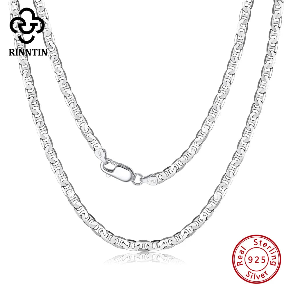 Flat Mariner Chain Necklace