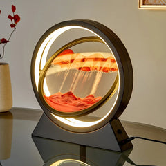 LED Light Creative Quicksand Table Lamp