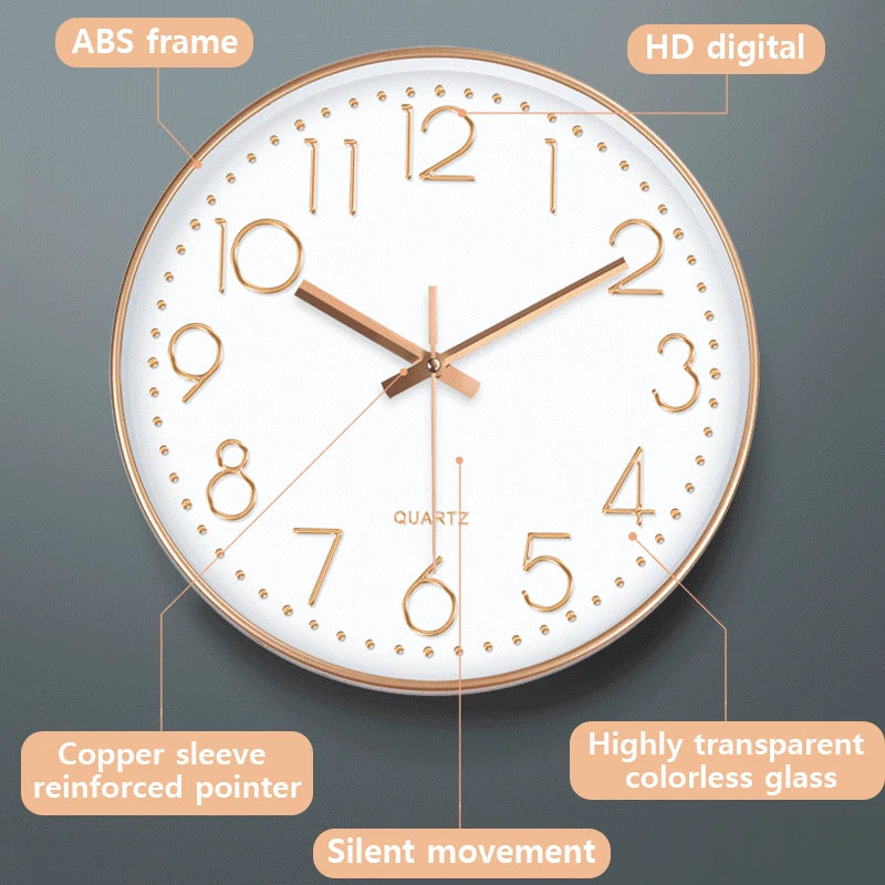 Silent Wall Clock for Home