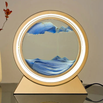 LED Light Creative Quicksand Table Lamp