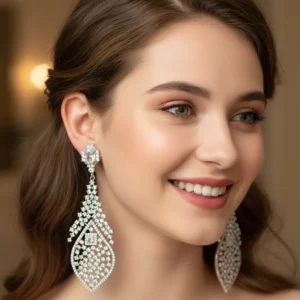 Vintage Floral Lace Earrings